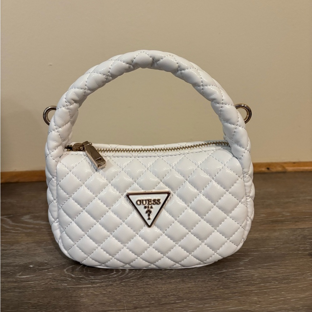 Guess Quilted White Mini Bag RARE